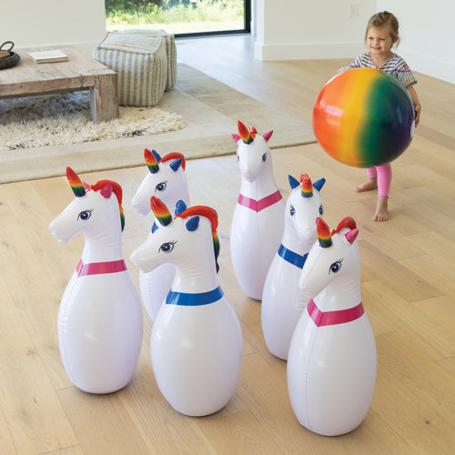 Hearthsong Inflatable Unicorn Bowling & Reviews Wayfair